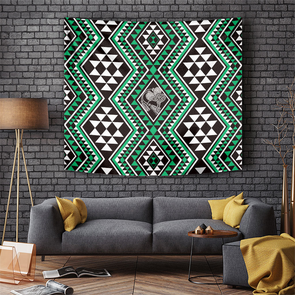New Zealand Kakariki Taniko Motifs Tapestry Maori Poi Dance Costume Inspired