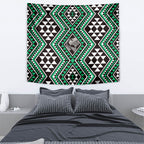 New Zealand Kakariki Taniko Motifs Tapestry Maori Poi Dance Costume Inspired
