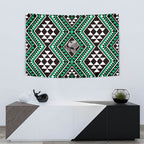 New Zealand Kakariki Taniko Motifs Tapestry Maori Poi Dance Costume Inspired