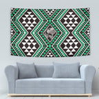 New Zealand Kakariki Taniko Motifs Tapestry Maori Poi Dance Costume Inspired
