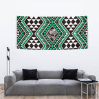 New Zealand Kakariki Taniko Motifs Tapestry Maori Poi Dance Costume Inspired