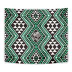 New Zealand Kakariki Taniko Motifs Tapestry Maori Poi Dance Costume Inspired