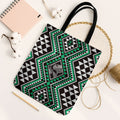New Zealand Kakariki Taniko Motifs Tote Bag Maori Poi Dance Costume Inspired