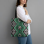 New Zealand Kakariki Taniko Motifs Tote Bag Maori Poi Dance Costume Inspired