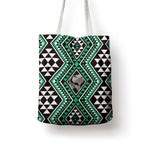 New Zealand Kakariki Taniko Motifs Tote Bag Maori Poi Dance Costume Inspired