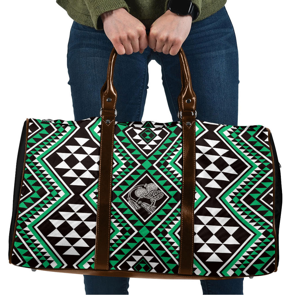 New Zealand Kakariki Taniko Motifs Travel Bag Maori Poi Dance Costume Inspired