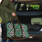 New Zealand Kakariki Taniko Motifs Travel Bag Maori Poi Dance Costume Inspired