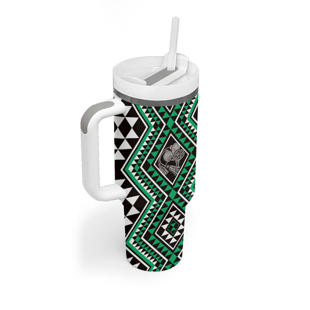 New Zealand Kakariki Taniko Motifs Tumbler With Handle Maori Poi Dance Costume Inspired