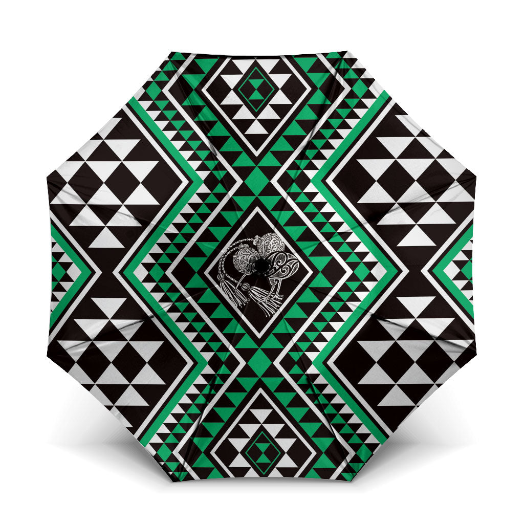 New Zealand Kakariki Taniko Motifs Umbrella Maori Poi Dance Costume Inspired
