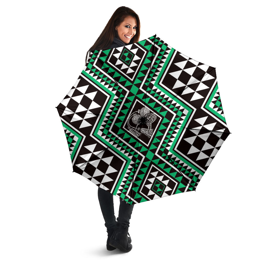 New Zealand Kakariki Taniko Motifs Umbrella Maori Poi Dance Costume Inspired