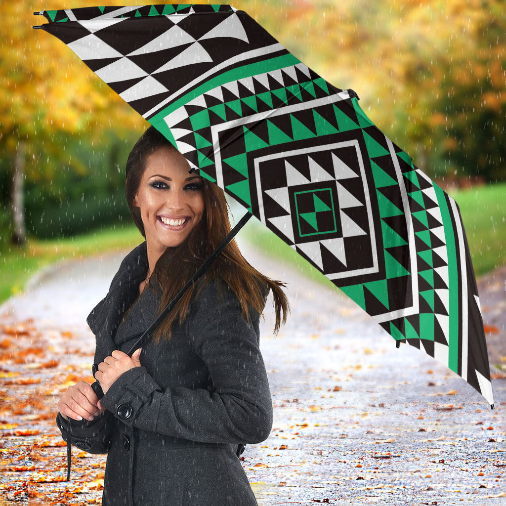 New Zealand Kakariki Taniko Motifs Umbrella Maori Poi Dance Costume Inspired