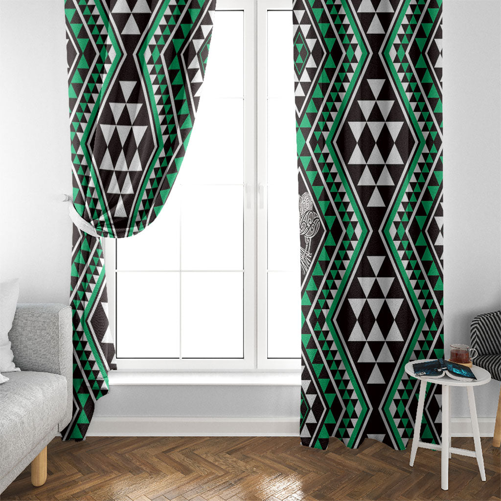 New Zealand Kakariki Taniko Motifs Window Curtain Maori Poi Dance Costume Inspired