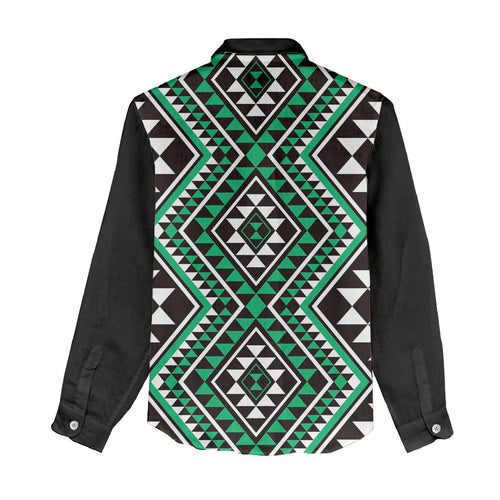 New Zealand Kakariki Taniko Motifs Women Casual Shirt Maori Poi Dance Costume Inspired
