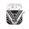 New Zealand Silver Fern Rugby Custom AirPods Case Go Wheel Kiwi Maori Pattern