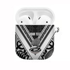 New Zealand Silver Fern Rugby Custom AirPods Case Go Wheel Kiwi Maori Pattern