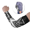 New Zealand Silver Fern Rugby Custom Arm Sleeves Go Wheel Kiwi Maori Pattern