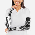 New Zealand Silver Fern Rugby Custom Arm Sleeves Go Wheel Kiwi Maori Pattern