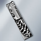 New Zealand Silver Fern Rugby Custom Auto Sun Shade Go Wheel Kiwi Maori Pattern
