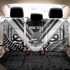 New Zealand Silver Fern Rugby Custom Back Car Seat Cover Go Wheel Kiwi Maori Pattern