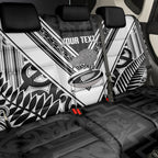 New Zealand Silver Fern Rugby Custom Back Car Seat Cover Go Wheel Kiwi Maori Pattern