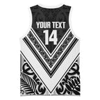 New Zealand Silver Fern Rugby Custom Basketball Jersey Go Wheel Kiwi Maori Pattern