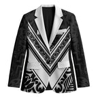New Zealand Silver Fern Rugby Custom Blazer Go Wheel Kiwi Maori Pattern