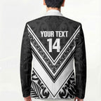 New Zealand Silver Fern Rugby Custom Blazer Go Wheel Kiwi Maori Pattern
