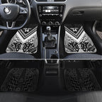 New Zealand Silver Fern Rugby Custom Car Mats Go Wheel Kiwi Maori Pattern
