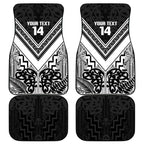 New Zealand Silver Fern Rugby Custom Car Mats Go Wheel Kiwi Maori Pattern