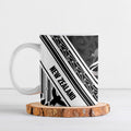 New Zealand Silver Fern Rugby Custom Ceramic Mug Go Wheel Kiwi Maori Pattern