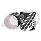 New Zealand Silver Fern Rugby Custom Ceramic Mug Go Wheel Kiwi Maori Pattern