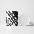 New Zealand Silver Fern Rugby Custom Ceramic Mug Go Wheel Kiwi Maori Pattern