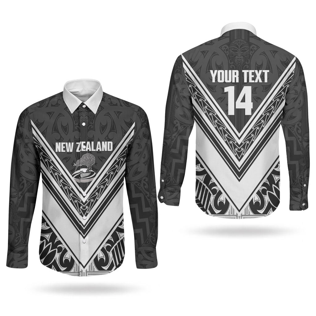 New Zealand Silver Fern Rugby Custom Couples Matching Tank Maxi Dress and Long Sleeve Button Shirt Go Wheel Kiwi Maori Pattern