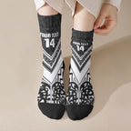 New Zealand Silver Fern Rugby Custom Crew Socks Go Wheel Kiwi Maori Pattern