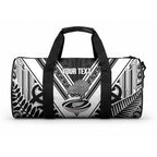 New Zealand Silver Fern Rugby Custom Duffle Bag Go Wheel Kiwi Maori Pattern