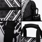 New Zealand Silver Fern Rugby Custom Duffle Bag Go Wheel Kiwi Maori Pattern