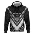 New Zealand Silver Fern Rugby Custom Hoodie Go Wheel Kiwi Maori Pattern