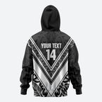 New Zealand Silver Fern Rugby Custom Hoodie Go Wheel Kiwi Maori Pattern