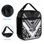 New Zealand Silver Fern Rugby Custom Lunch Bag Go Wheel Kiwi Maori Pattern