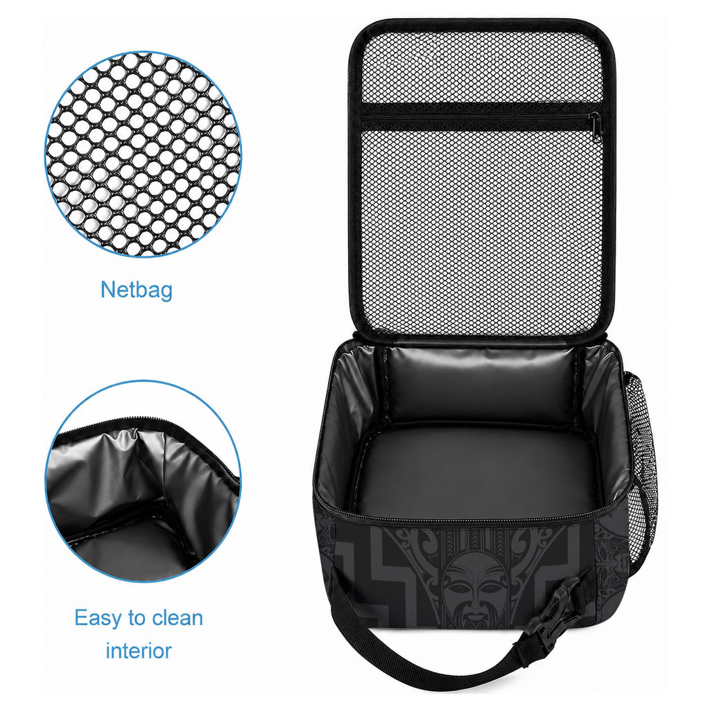 New Zealand Silver Fern Rugby Custom Lunch Bag Go Wheel Kiwi Maori Pattern