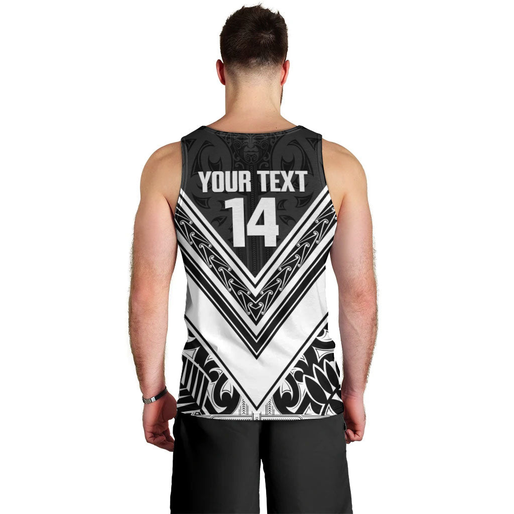 New Zealand Silver Fern Rugby Custom Men Tank Top Go Wheel Kiwi Maori Pattern