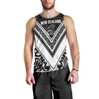 New Zealand Silver Fern Rugby Custom Men Tank Top Go Wheel Kiwi Maori Pattern