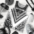 New Zealand Silver Fern Rugby Custom Men Tank Top Go Wheel Kiwi Maori Pattern