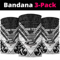 New Zealand Silver Fern Rugby Custom Neck Gaiter Go Wheel Kiwi Maori Pattern