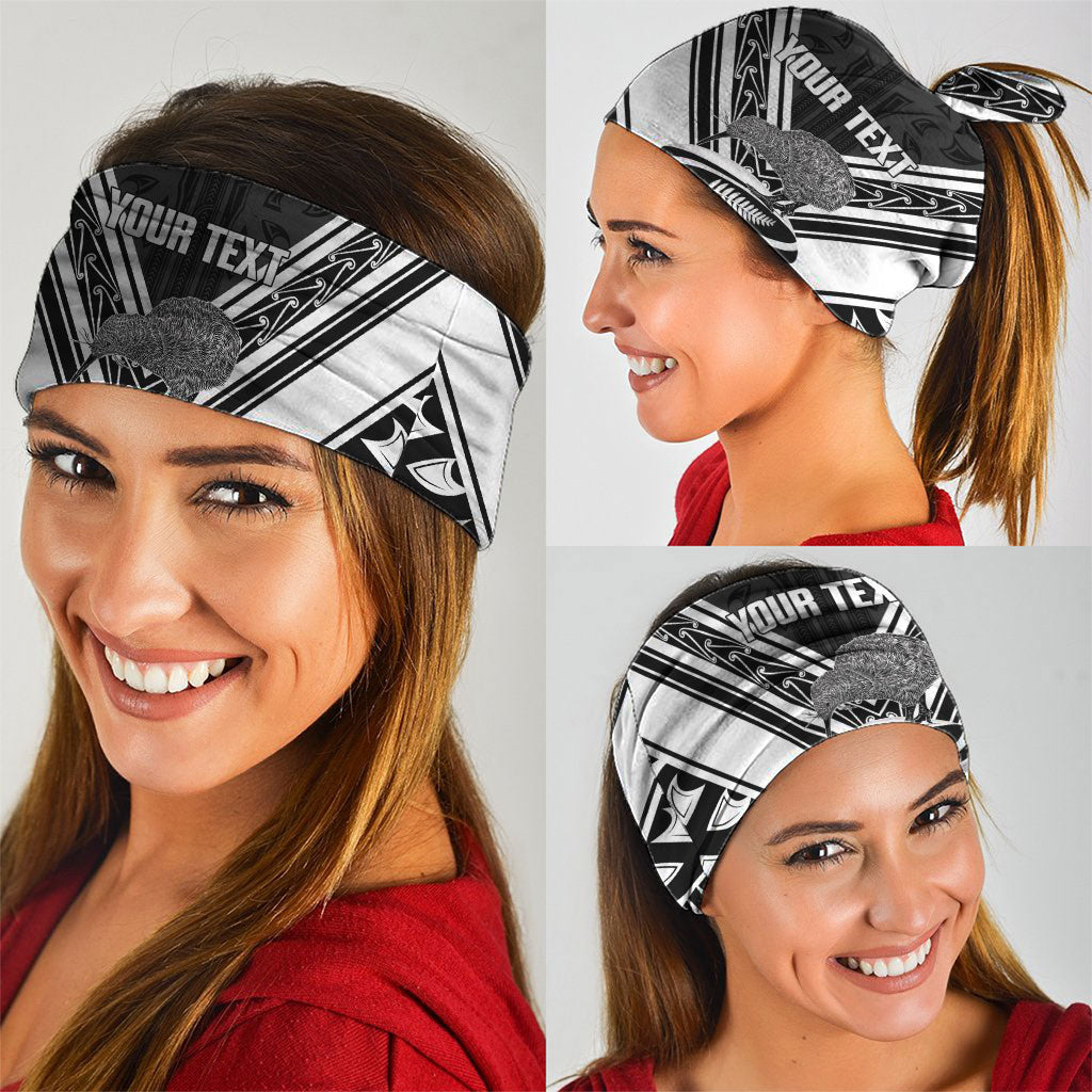New Zealand Silver Fern Rugby Custom Neck Gaiter Go Wheel Kiwi Maori Pattern