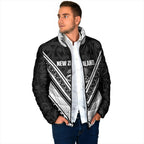 New Zealand Silver Fern Rugby Custom Padded Jacket Go Wheel Kiwi Maori Pattern