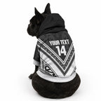 New Zealand Silver Fern Rugby Custom Pet Hoodie Go Wheel Kiwi Maori Pattern