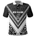 New Zealand Silver Fern Rugby Custom Polo Shirt Go Wheel Kiwi Maori Pattern