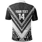 New Zealand Silver Fern Rugby Custom Polo Shirt Go Wheel Kiwi Maori Pattern