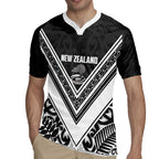 New Zealand Silver Fern Rugby Custom Rugby Jersey Go Wheel Kiwi Maori Pattern